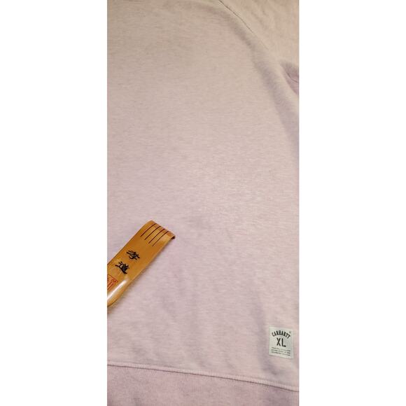 Carhartt Pink Men's Size XL Crewneck Sweatshirt Winter Cotton C25-18 Pre-owned - Picture 2 of 10